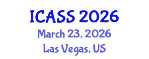 International Conference on Astronomy and Space Sciences (ICASS) March 23, 2026 - Las Vegas, United States International Conference on Astronomy and Space Sciences (ICASS) March 23, 2026 - Las Vegas, United States