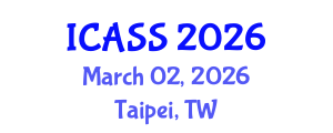 International Conference on Astronomy and Space Sciences (ICASS) March 02, 2026 - Taipei, Taiwan International Conference on Astronomy and Space Sciences (ICASS) March 02, 2026 - Taipei, Taiwan
