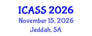 International Conference on Astronomy and Space Sciences (ICASS) November 15, 2026 - Jeddah, Saudi Arabia International Conference on Astronomy and Space Sciences (ICASS) November 15, 2026 - Jeddah, Saudi Arabia