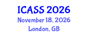 International Conference on Astronomy and Space Sciences (ICASS) November 18, 2026 - London, United Kingdom International Conference on Astronomy and Space Sciences (ICASS) November 18, 2026 - London, United Kingdom