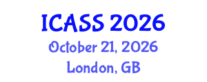 International Conference on Astronomy and Space Sciences (ICASS) October 21, 2026 - London, United Kingdom International Conference on Astronomy and Space Sciences (ICASS) October 21, 2026 - London, United Kingdom