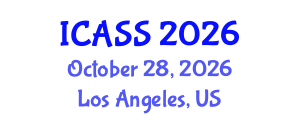 International Conference on Astronomy and Space Sciences (ICASS) October 28, 2026 - Los Angeles, United States International Conference on Astronomy and Space Sciences (ICASS) October 28, 2026 - Los Angeles, United States