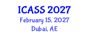 International Conference on Astronomy and Space Sciences (ICASS) February 15, 2027 - Dubai, United Arab Emirates International Conference on Astronomy and Space Sciences (ICASS) February 15, 2027 - Dubai, United Arab Emirates