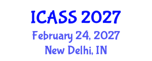International Conference on Astronomy and Space Sciences (ICASS) February 24, 2027 - New Delhi, India International Conference on Astronomy and Space Sciences (ICASS) February 24, 2027 - New Delhi, India