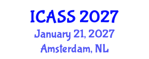 International Conference on Astronomy and Space Sciences (ICASS) January 21, 2027 - Amsterdam, Netherlands International Conference on Astronomy and Space Sciences (ICASS) January 21, 2027 - Amsterdam, Netherlands