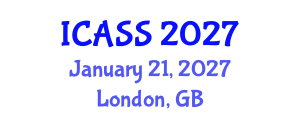 International Conference on Astronomy and Space Sciences (ICASS) January 21, 2027 - London, United Kingdom International Conference on Astronomy and Space Sciences (ICASS) January 21, 2027 - London, United Kingdom