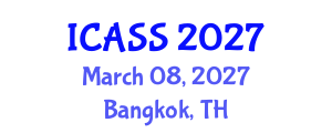 International Conference on Astronomy and Space Sciences (ICASS) March 08, 2027 - Bangkok, Thailand International Conference on Astronomy and Space Sciences (ICASS) March 08, 2027 - Bangkok, Thailand