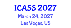 International Conference on Astronomy and Space Sciences (ICASS) March 24, 2027 - Las Vegas, United States International Conference on Astronomy and Space Sciences (ICASS) March 24, 2027 - Las Vegas, United States
