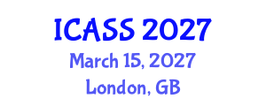 International Conference on Astronomy and Space Sciences (ICASS) March 15, 2027 - London, United Kingdom International Conference on Astronomy and Space Sciences (ICASS) March 15, 2027 - London, United Kingdom