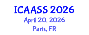 International Conference on Astronomy, Astrophysics and Space Science (ICAASS) April 20, 2026 - Paris, France International Conference on Astronomy, Astrophysics and Space Science (ICAASS) April 20, 2026 - Paris, France