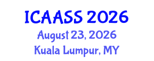 International Conference on Astronomy, Astrophysics and Space Science (ICAASS) August 23, 2026 - Kuala Lumpur, Malaysia International Conference on Astronomy, Astrophysics and Space Science (ICAASS) August 23, 2026 - Kuala Lumpur, Malaysia