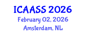 International Conference on Astronomy, Astrophysics and Space Science (ICAASS) February 02, 2026 - Amsterdam, Netherlands International Conference on Astronomy, Astrophysics and Space Science (ICAASS) February 02, 2026 - Amsterdam, Netherlands