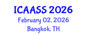 International Conference on Astronomy, Astrophysics and Space Science (ICAASS) February 02, 2026 - Bangkok, Thailand International Conference on Astronomy, Astrophysics and Space Science (ICAASS) February 02, 2026 - Bangkok, Thailand