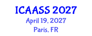 International Conference on Astronomy, Astrophysics and Space Science (ICAASS) April 19, 2027 - Paris, France International Conference on Astronomy, Astrophysics and Space Science (ICAASS) April 19, 2027 - Paris, France