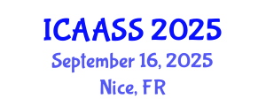International Conference on Astronomy, Astrophysics, Space Science (ICAASS) September 16, 2025 - Nice, France
