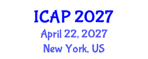 International Conference on Athlete Performance (ICAP) April 22, 2027 - New York, United States International Conference on Athlete Performance (ICAP) April 22, 2027 - New York, United States
