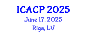 International Conference on Atmospheric Chemistry and Physics (ICACP) June 17, 2025 - Riga, Latvia