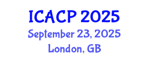 International Conference on Atmospheric Chemistry and Physics (ICACP) September 23, 2025 - London, United Kingdom