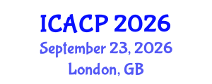 International Conference on Atmospheric Chemistry and Physics (ICACP) September 23, 2026 - London, United Kingdom