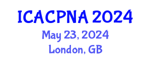 International Conference on Atmospheric Chemistry, Physics, Nucleation and Aerosols (ICACPNA) May 23, 2024 - London, United Kingdom