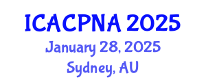 International Conference on Atmospheric Chemistry, Physics, Nucleation and Aerosols (ICACPNA) January 28, 2025 - Sydney, Australia