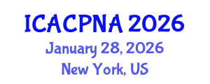 International Conference on Atmospheric Chemistry, Physics, Nucleation and Aerosols (ICACPNA) January 28, 2026 - New York, United States