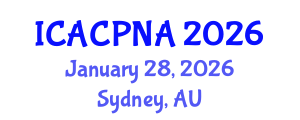 International Conference on Atmospheric Chemistry, Physics, Nucleation and Aerosols (ICACPNA) January 28, 2026 - Sydney, Australia