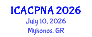 International Conference on Atmospheric Chemistry, Physics, Nucleation and Aerosols (ICACPNA) July 10, 2026 - Mykonos, Greece