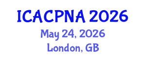 International Conference on Atmospheric Chemistry, Physics, Nucleation and Aerosols (ICACPNA) May 24, 2026 - London, United Kingdom