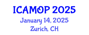 International Conference on Atomic, Molecular and Optical Physics (ICAMOP) January 14, 2025 - Zurich, Switzerland