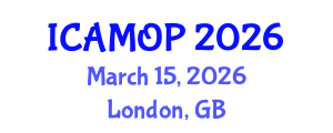 International Conference on Atomic, Molecular and Optical Physics (ICAMOP) March 15, 2026 - London, United Kingdom
