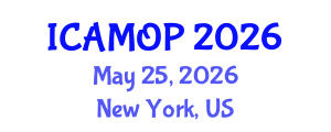 International Conference on Atomic, Molecular and Optical Physics (ICAMOP) May 25, 2026 - New York, United States International Conference on Atomic, Molecular and Optical Physics (ICAMOP) May 25, 2026 - New York, United States