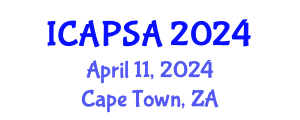 International Conference on Atomic Physics, Systems and Applications (ICAPSA) April 11, 2024 - Cape Town, South Africa