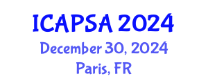 International Conference on Atomic Physics, Systems and Applications (ICAPSA) December 30, 2024 - Paris, France