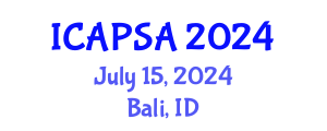 International Conference on Atomic Physics, Systems and Applications (ICAPSA) July 15, 2024 - Bali, Indonesia