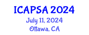 International Conference on Atomic Physics, Systems and Applications (ICAPSA) July 11, 2024 - Ottawa, Canada