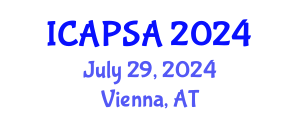 International Conference on Atomic Physics, Systems and Applications (ICAPSA) July 29, 2024 - Vienna, Austria