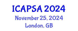 International Conference on Atomic Physics, Systems and Applications (ICAPSA) November 25, 2024 - London, United Kingdom