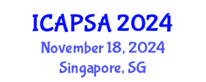 International Conference on Atomic Physics, Systems and Applications (ICAPSA) November 18, 2024 - Singapore, Singapore