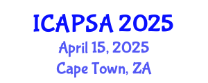 International Conference on Atomic Physics, Systems and Applications (ICAPSA) April 15, 2025 - Cape Town, South Africa