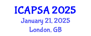 International Conference on Atomic Physics, Systems and Applications (ICAPSA) January 21, 2025 - London, United Kingdom