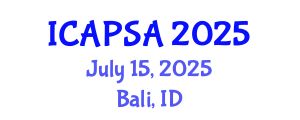 International Conference on Atomic Physics, Systems and Applications (ICAPSA) July 15, 2025 - Bali, Indonesia