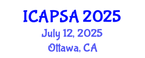 International Conference on Atomic Physics, Systems and Applications (ICAPSA) July 12, 2025 - Ottawa, Canada