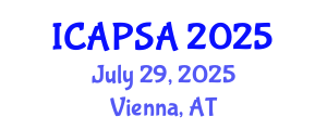 International Conference on Atomic Physics, Systems and Applications (ICAPSA) July 29, 2025 - Vienna, Austria