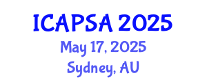 International Conference on Atomic Physics, Systems and Applications (ICAPSA) May 17, 2025 - Sydney, Australia