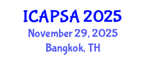 International Conference on Atomic Physics, Systems and Applications (ICAPSA) November 29, 2025 - Bangkok, Thailand