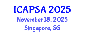 International Conference on Atomic Physics, Systems and Applications (ICAPSA) November 18, 2025 - Singapore, Singapore