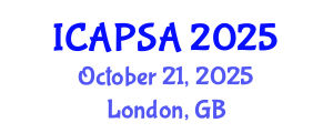 International Conference on Atomic Physics, Systems and Applications (ICAPSA) October 21, 2025 - London, United Kingdom
