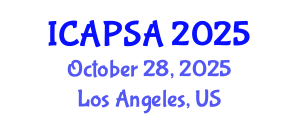 International Conference on Atomic Physics, Systems and Applications (ICAPSA) October 28, 2025 - Los Angeles, United States