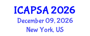 International Conference on Atomic Physics, Systems and Applications (ICAPSA) December 09, 2026 - New York, United States International Conference on Atomic Physics, Systems and Applications (ICAPSA) December 09, 2026 - New York, United States